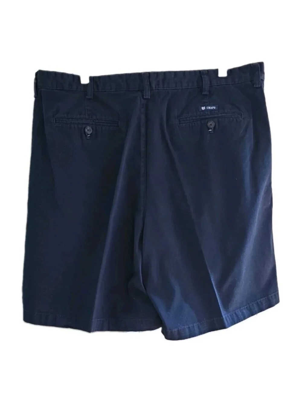 Chaps Men's Navy Double Pleated Bermuda Shorts 38